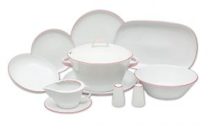 Jídelní souprava Tom 2996500 červená linka