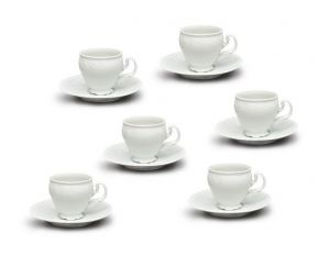 Šapo kávové (140) Bernadotte nedekor (bílé)