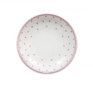 Talíř hluboký 20 Tom Růžový puntík