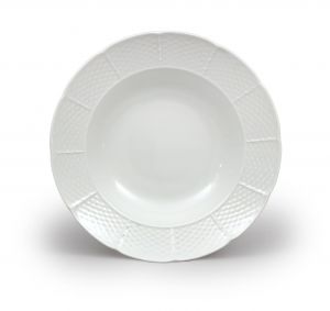 Talíř hluboký 23 Natálie - bílá nedekor